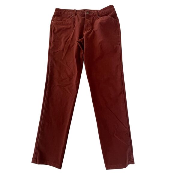 Lululemon Pants Mens 34x30 Copper Brown ABC Slim Fit Utilitech Golf Casual Logo - Picture 1 of 12